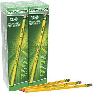 Dixon Ticonderoga Wood Pencils - - 96 pencils (boxes of 12) -- Brand New